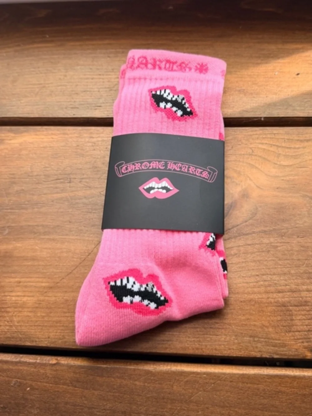 Chrome Hearts Pink Casual Socks